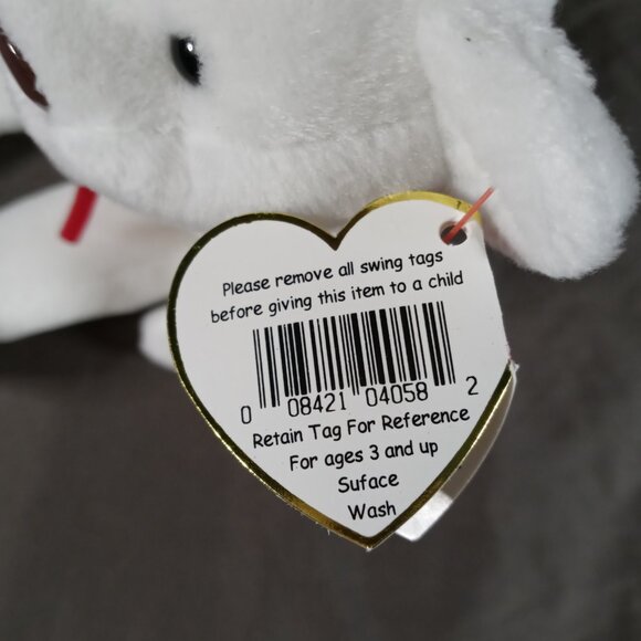Extremely rare TAG ERRORS 1993 Valentino Ty Beanie Baby  Ty Beanie Babies Collection Retired Rare Vintage 93 Valentino Plush w Tag/ Error